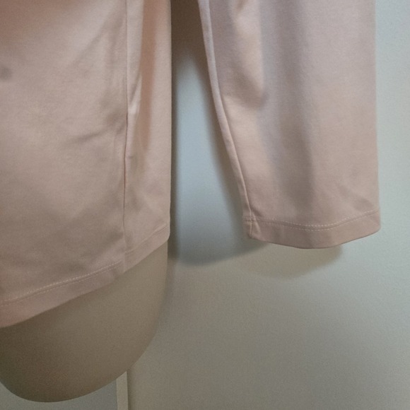 LL Bean Size 1X Light Pale Pink 100% Supima Cotton Turtleneck  214986 - Picture 3 of 5